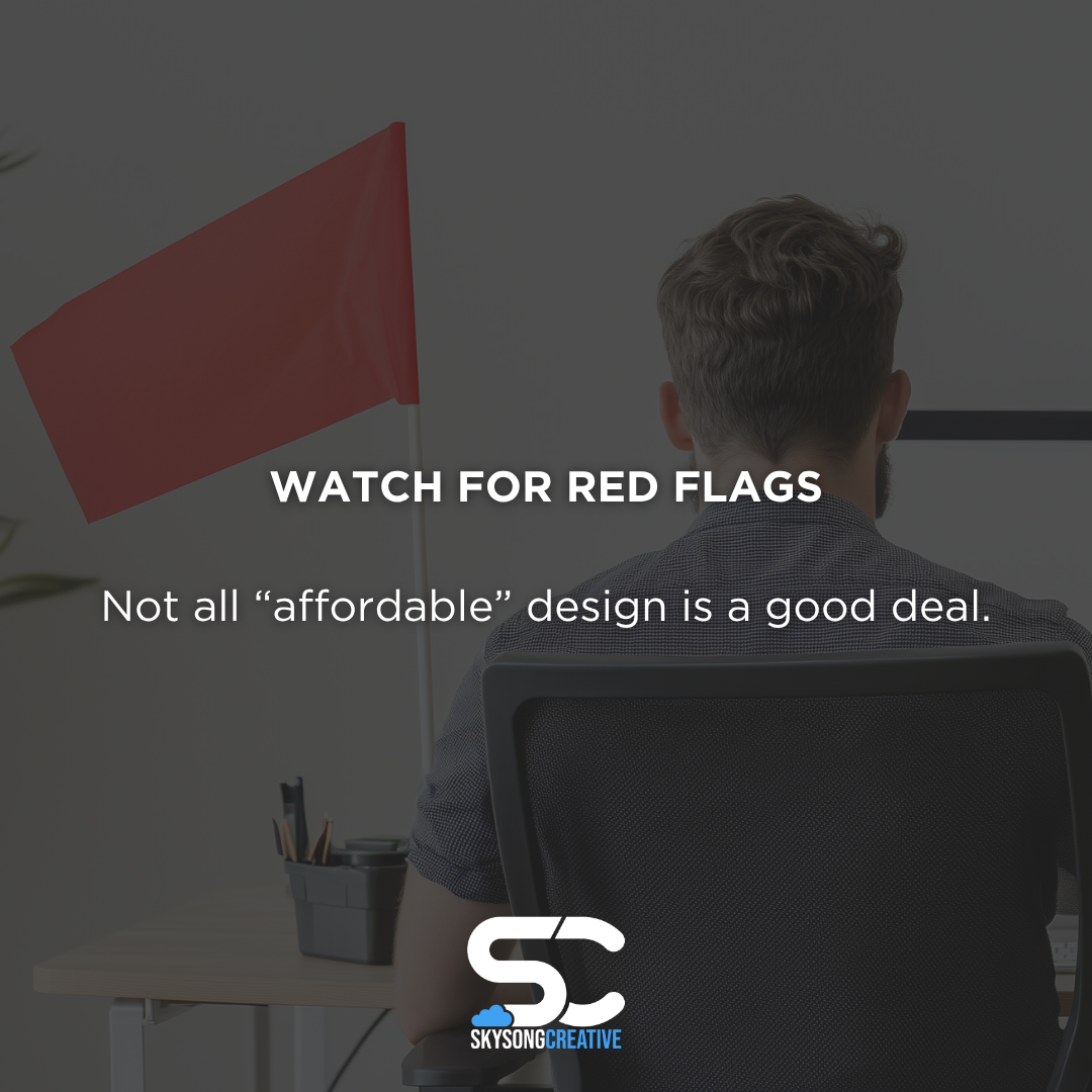 How to hire the right graphic designer for your business in Augusta, Georgia: Watch for red flags. Not all "affordable" design is a good deal.
